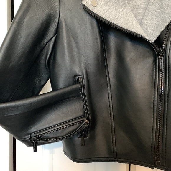 Michael Michael Kors black faux leather jacket - Picture 3 of 5